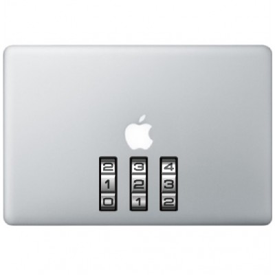 Slot Nummers Macbook Sticker Gekleurde Stickers